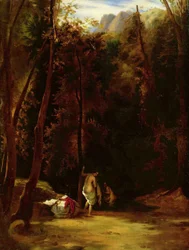 Bathing Girls in the Park of Terni